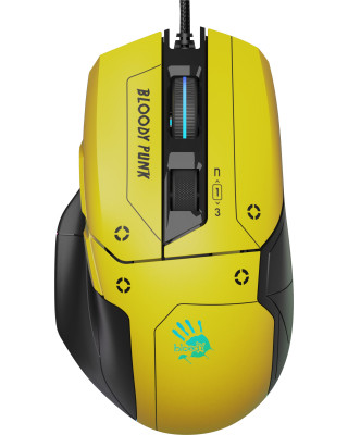 Мишка A4Tech Bloody W70 Max Punk Yellow