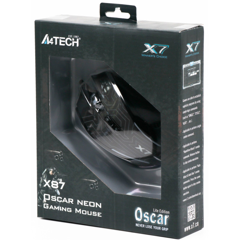 Мишка A4Tech X87 Maze Black