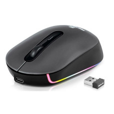 Мишка REAL-EL RM-470W Wireless/Bluetooth Dark Gray (EL123200049)