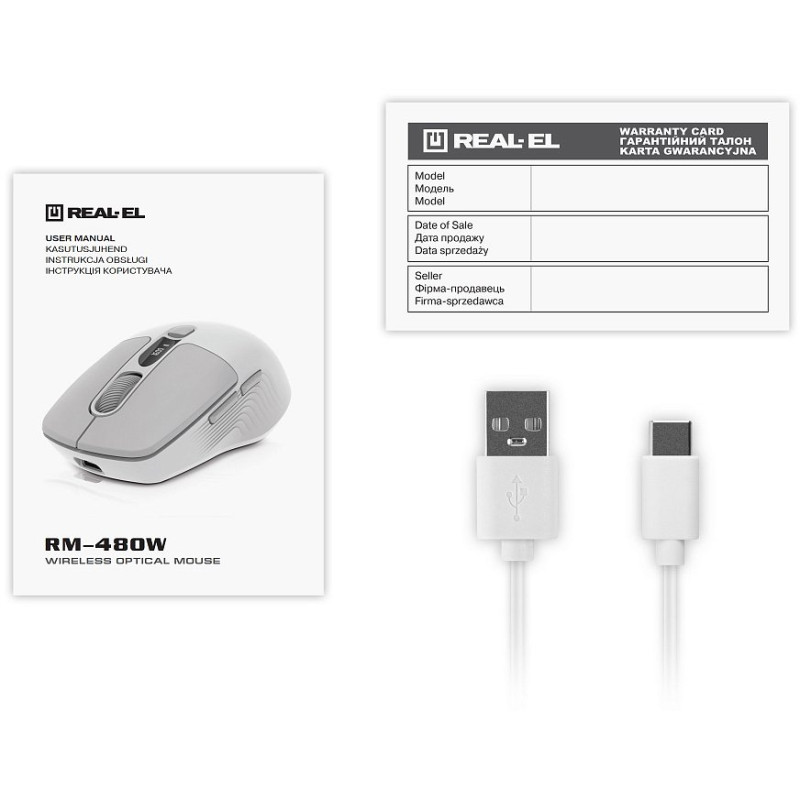 Мишка REAL-EL RM-481W (EL123200060)