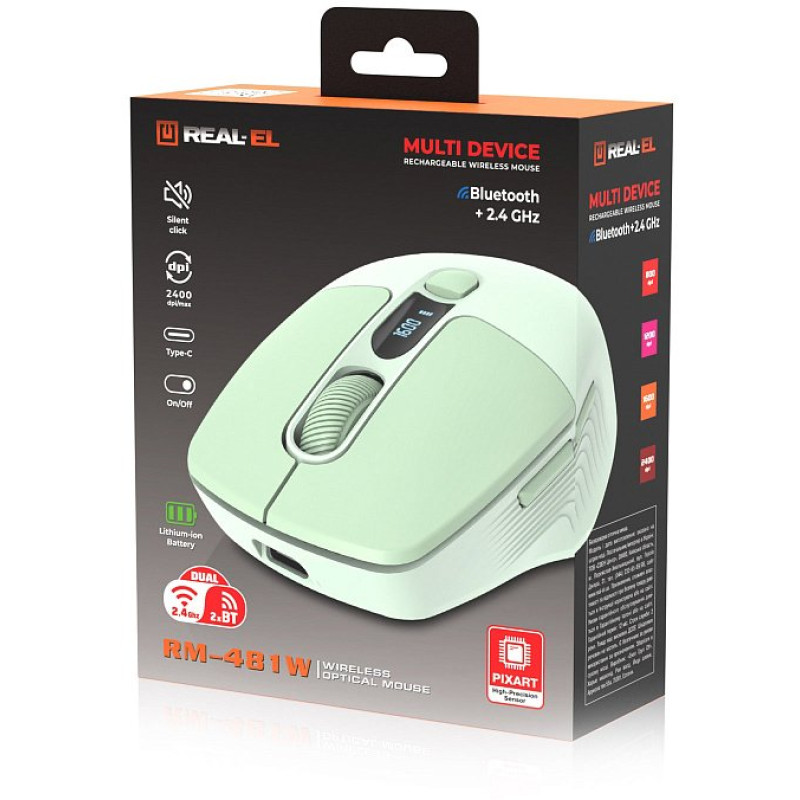 Мишка REAL-EL RM-481W (EL123200060)