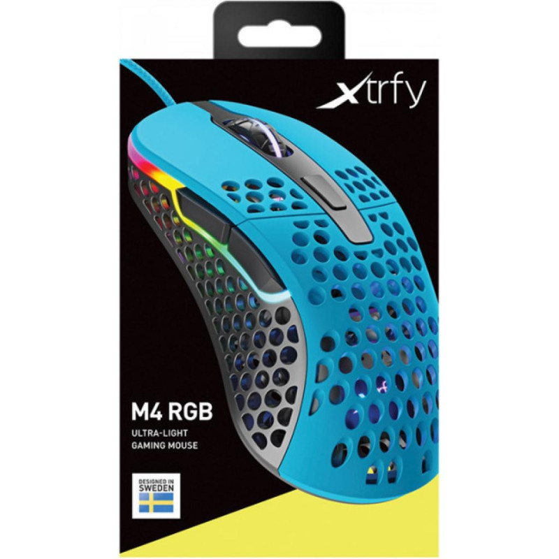 Миша Xtrfy M4 RGB USB Miami Blue