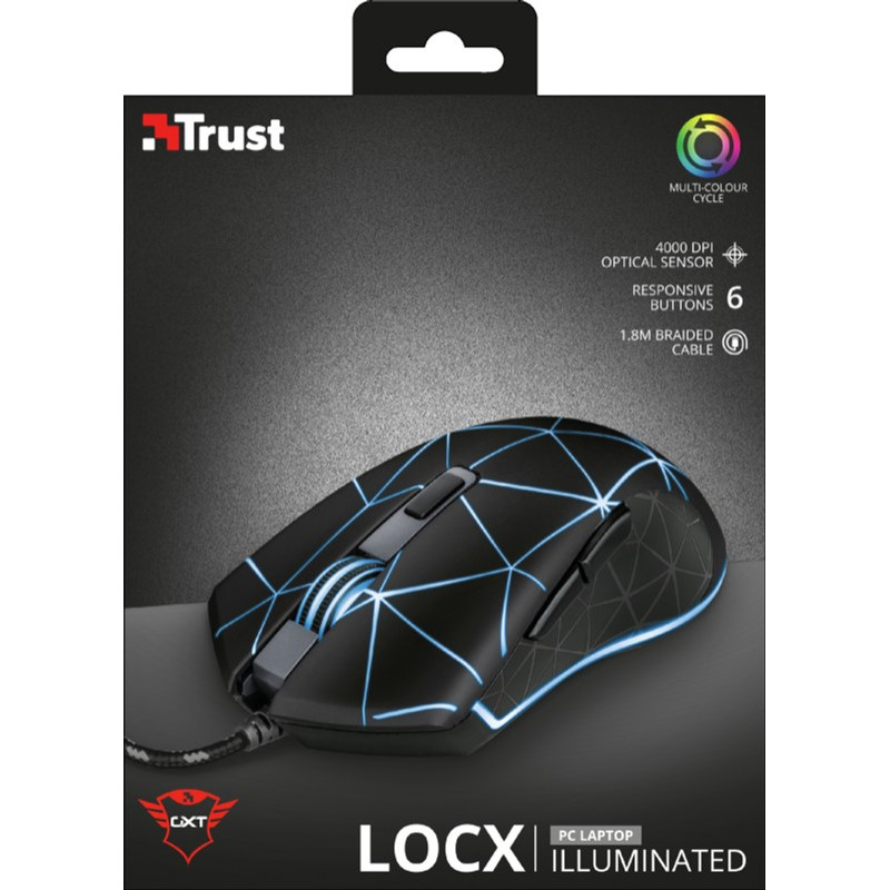 Миша Trust GXT 133 Locx Black (22988)