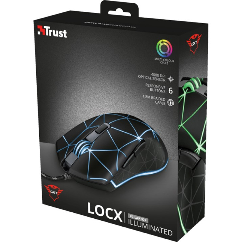 Миша Trust GXT 133 Locx Black (22988)