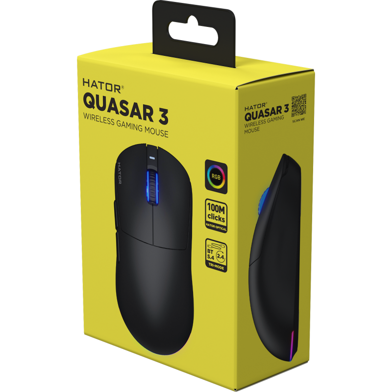Миша Hator Quasar 3 Wireless Black (HTM730)