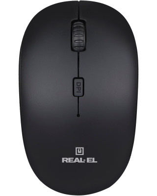 Мишка REAL-EL RM-301 Wireless Black (EL123200022)