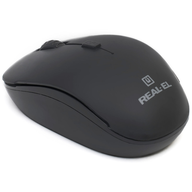 Мишка REAL-EL RM-301 Wireless Black (EL123200022)