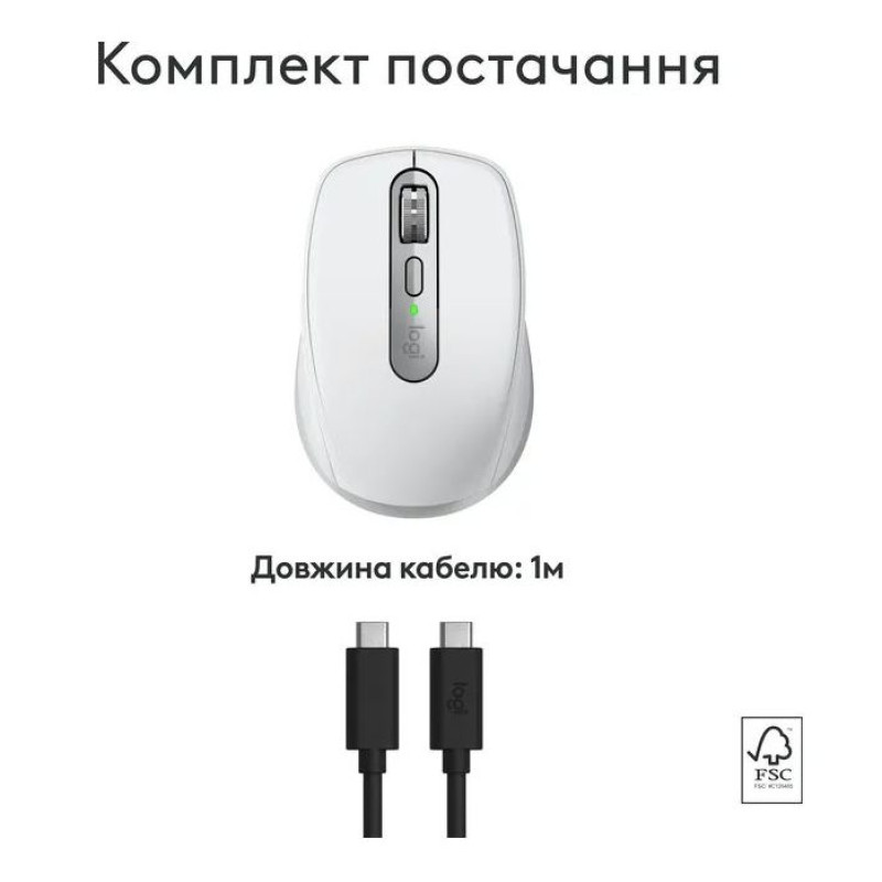 Мишь Logitech MX Anywhere 3S для Mac Pale Grey (910-006946)