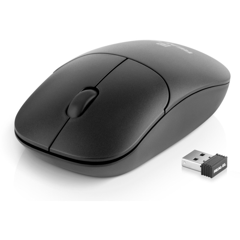 Мишка REAL-EL RM-311 W Black (EL123200041)