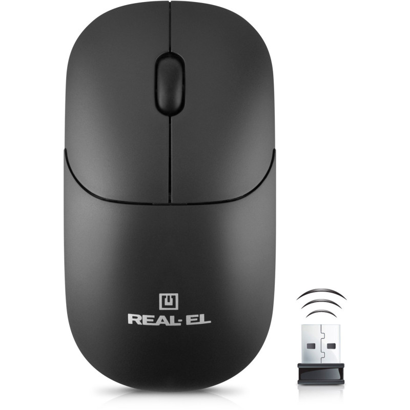 Мишка REAL-EL RM-311 W Black (EL123200041)