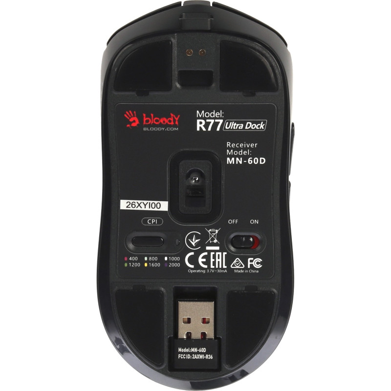 Миша A4Tech  Bloody R77 Ultra Dock Black