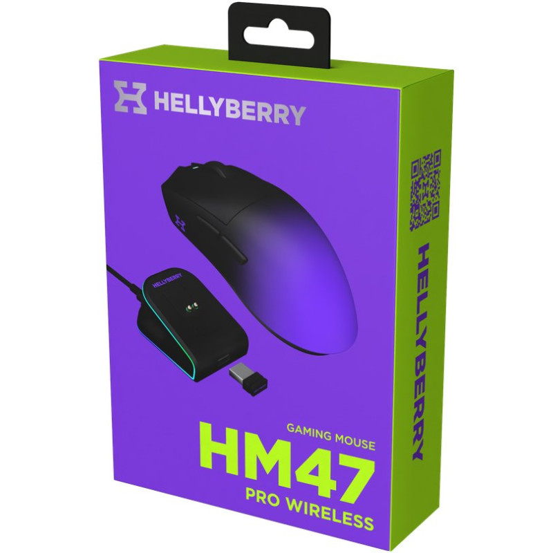 Мишка Hator Hellyberry HM47 Pro Wireless Black/Violet Gradient (HM47PRO_black_violet)