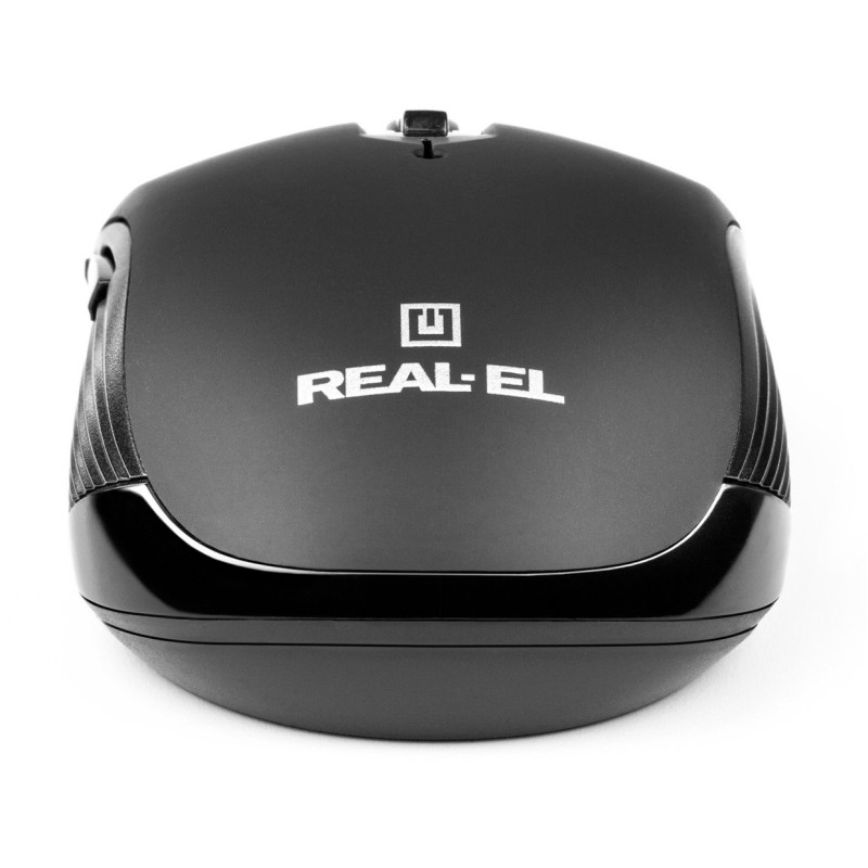 Мишка REAL-EL RM-331W Black (EL123200044)