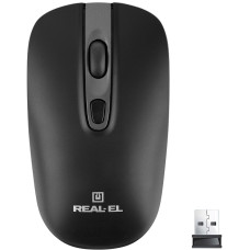 Мишка REAL-EL RM-350W Black (EL123200043)