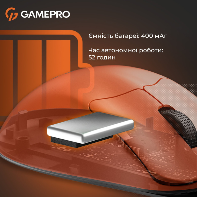 Мишка GamePro Genesis Avenger Wireless/Bluetooth/USB Orange (GM096O)
