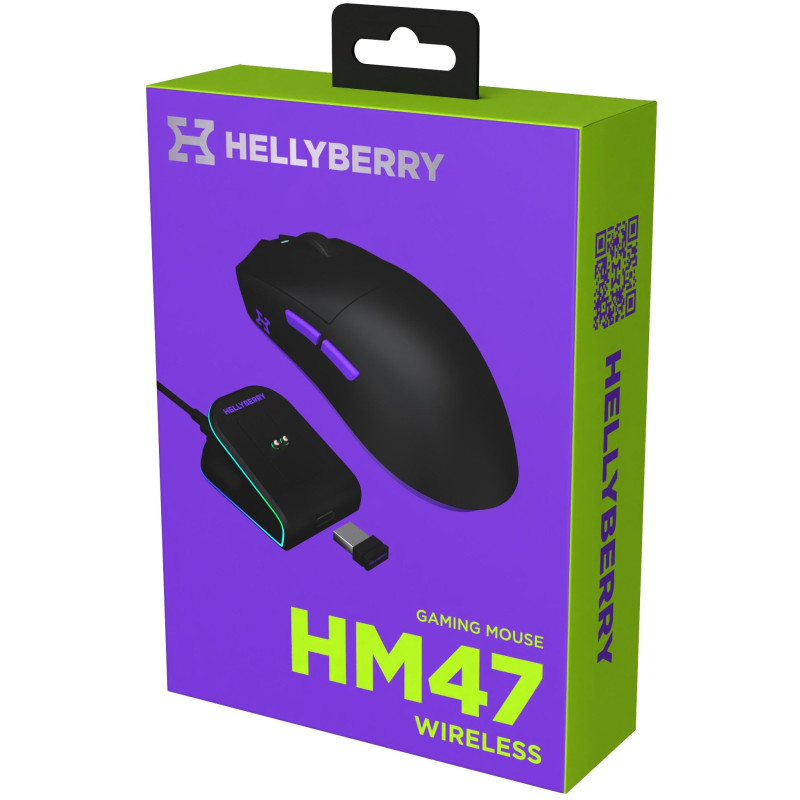 Мишка Hator Hellyberry HM47 Wireless Black/Violet (HM47_black_violet)