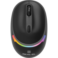 Мишка REAL-EL RM-440W Black (EL123200045)