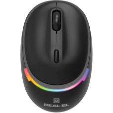 Мишка REAL-EL RM-440W Black (EL123200045)