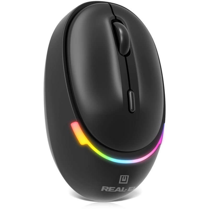 Мишка REAL-EL RM-440W Black (EL123200045)