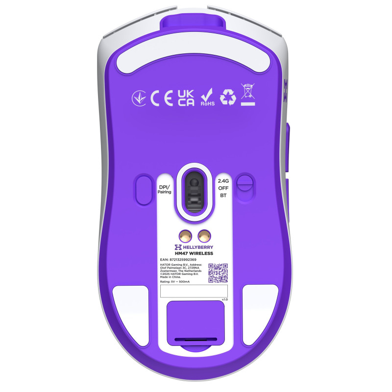 Мишка Hator Hellyberry HM47 Wireless White/Violet (HM47_white_violet)