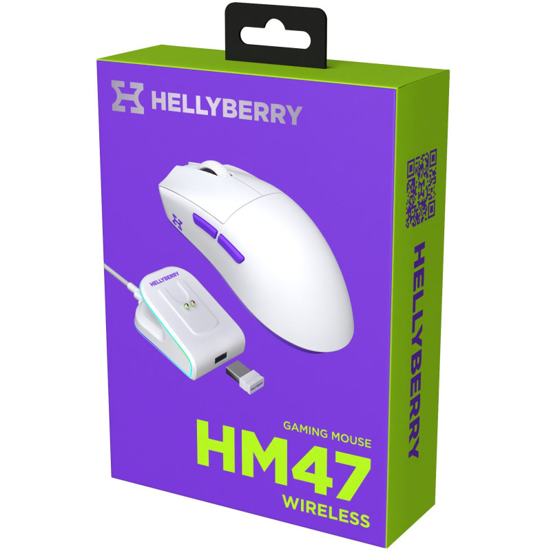 Мишка Hator Hellyberry HM47 Wireless White/Violet (HM47_white_violet)