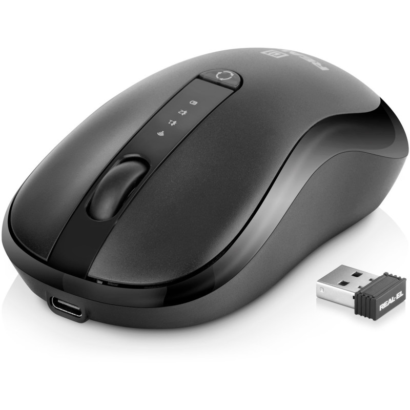 Мишка REAL-EL RM-450W Black (EL123200046)