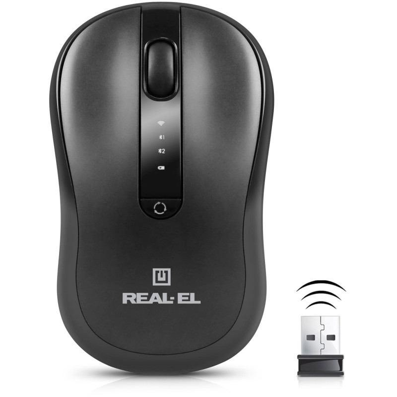 Мишка REAL-EL RM-450W Black (EL123200046)