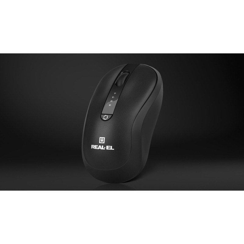Мишка REAL-EL RM-450W Black (EL123200046)
