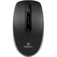 Мишка REAL-EL RM-455W Black (EL123200047)