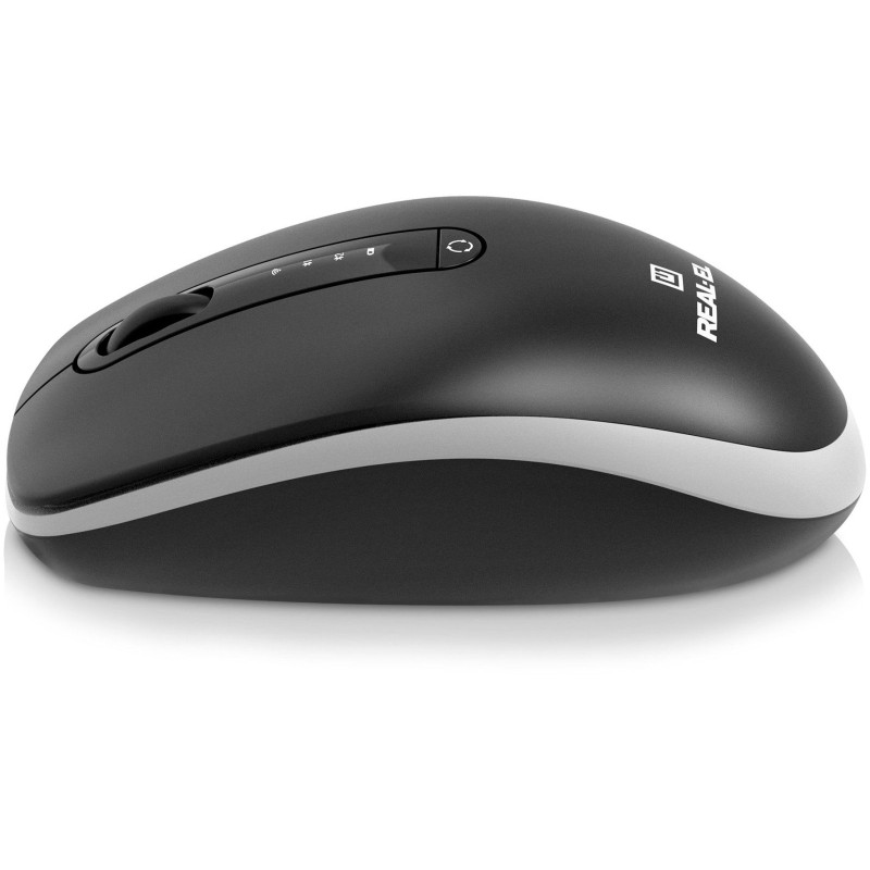 Мишка REAL-EL RM-455W Black (EL123200047)