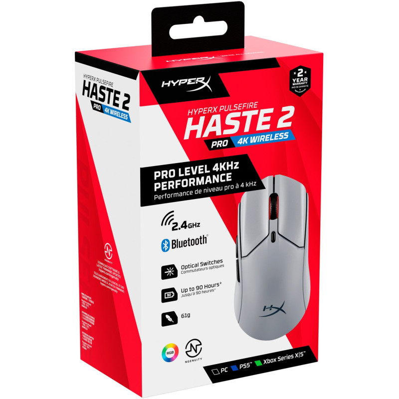 Мишка HyperX Pulsefire Haste 2 Pro Gray (A1KY5AA)