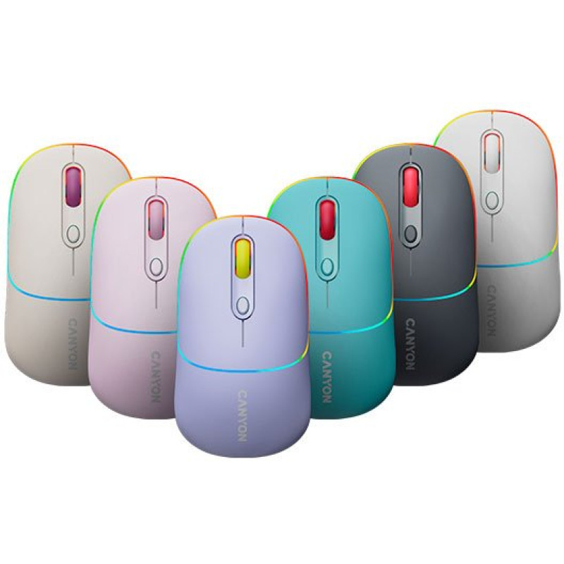 Мишка Canyon MW-22 Dual Band RGB Wireless Rice (CNS-CMSW22RC)