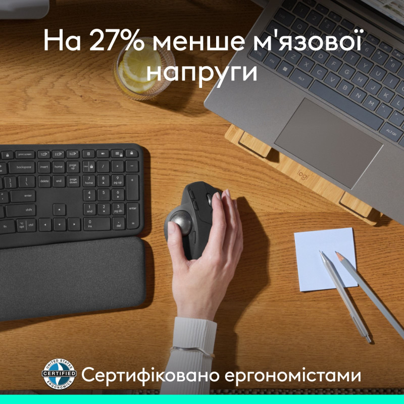 Миша Logitech MX Ergo S Graphite (910-007260)