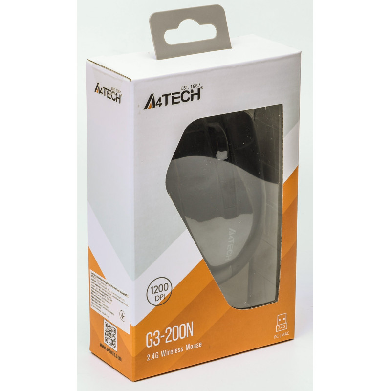 Мишка A4Tech G3-200N Black USB V-Track