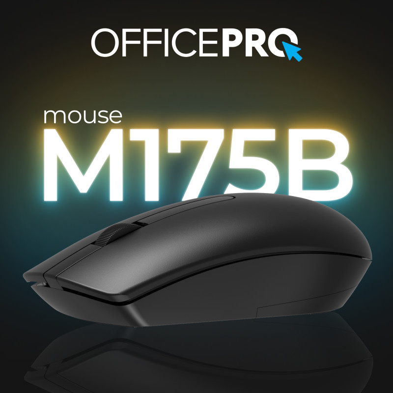 Мишка OfficePro M175B Silent Click Wireless Black