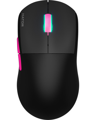Мишка Hator Quasar 2 Ultra 4K Wireless/Bluetooth/USB Black/Pink (HTM570BP)
