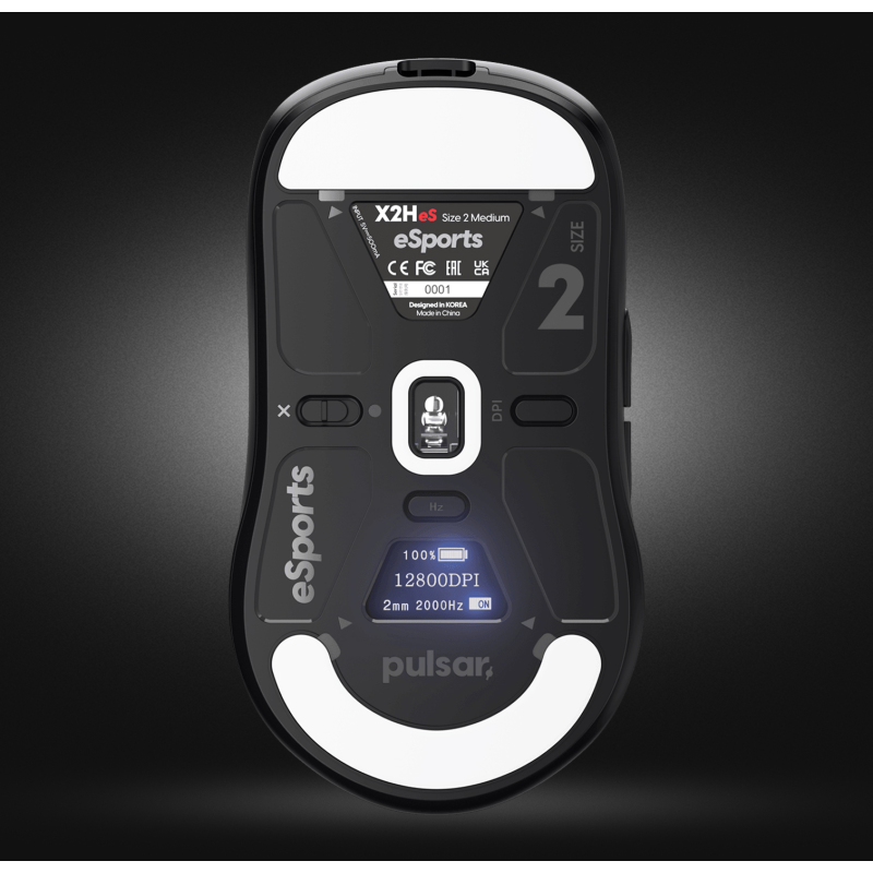 Мишка PULSAR X2H eS Size2 4K Black (PX2HES21)