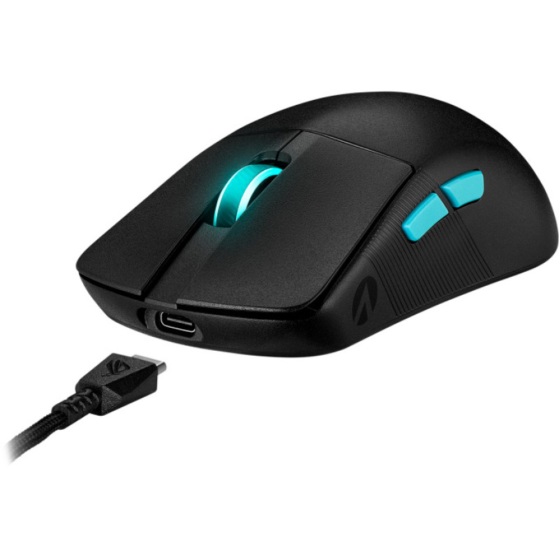 Миша ASUS ROG Harpe Ace Aim Lab Edition USB/WL/BT Black (90MP02W0-BMUA00)