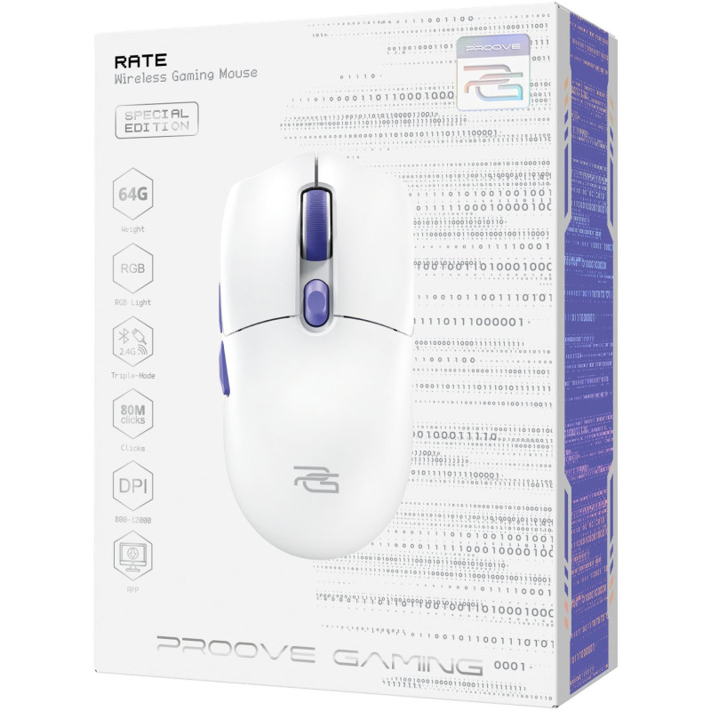 Мишка Proove Gaming Rate Special Edition White Purple
