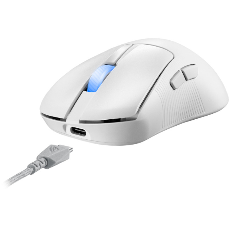 Мишка Asus ROG Keris II Ace RGB USB-A/WL/BT White