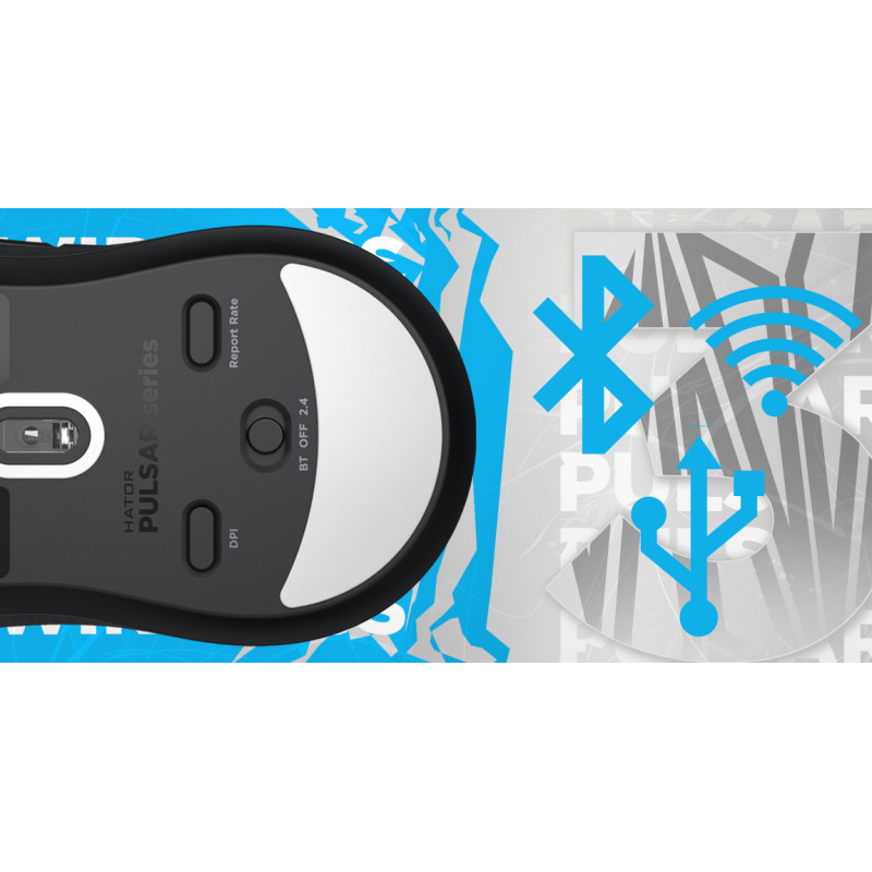 Мишка HATOR Pulsar 3 wireless (HTM631) white