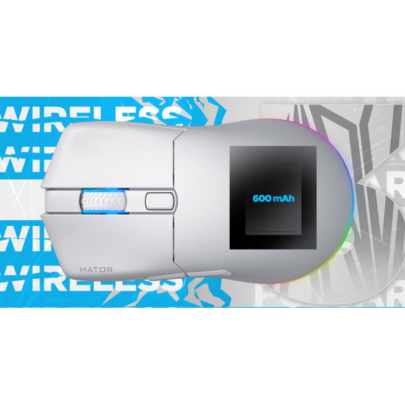 Мишка HATOR Pulsar 3 wireless (HTM631) white