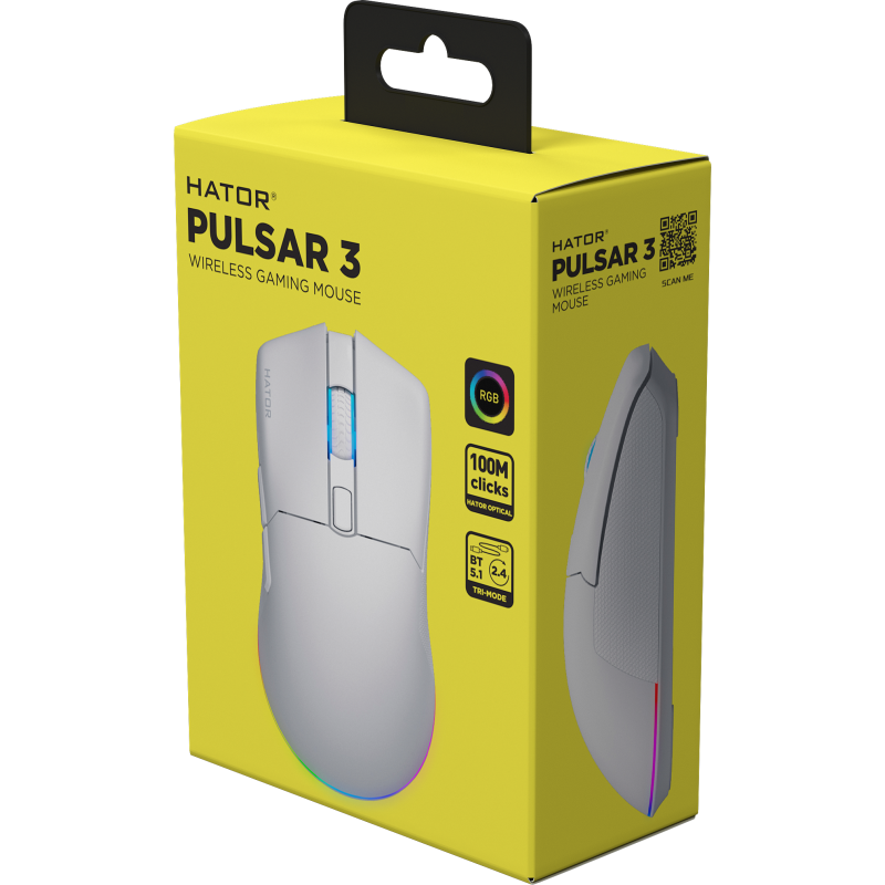 Мишка HATOR Pulsar 3 wireless (HTM631) white