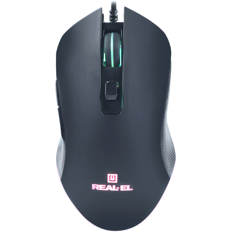 Мишка REAL-EL RM-550 Black (EL123200027)