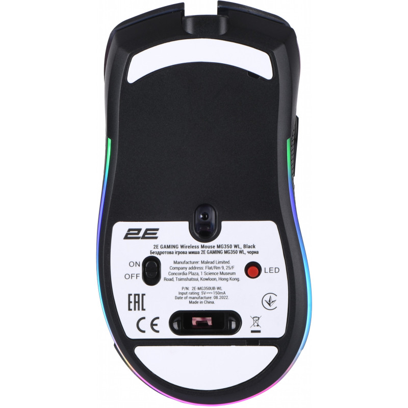 Мишка 2E GAMING MG350 WL RGB USB Black (2E-MG350UB-WL)