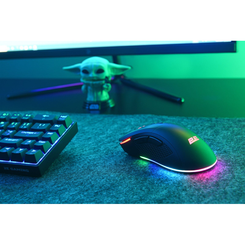 Мишка 2E GAMING MG350 WL RGB USB Black (2E-MG350UB-WL)