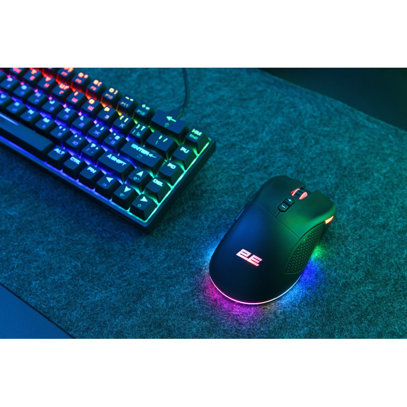 Мишка 2E GAMING MG350 WL RGB USB Black (2E-MG350UB-WL)