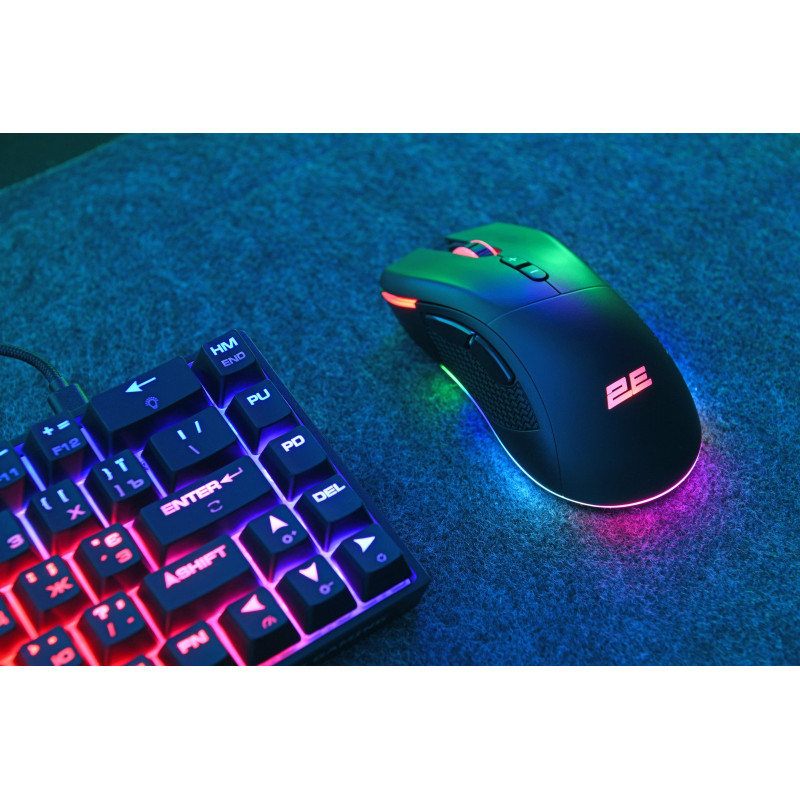 Мишка 2E GAMING MG350 WL RGB USB Black (2E-MG350UB-WL)