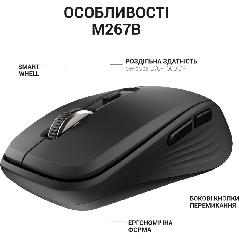 Миша офіс чорний (M267b)