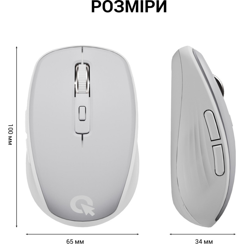 Мишка OfficePro Gray (M267G)